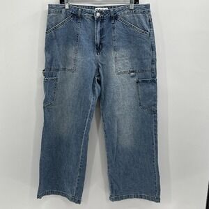 SONG Jeans Womens Size 15/32 (34x29 Actual) Carpenter Mega Wide Skater Boho
